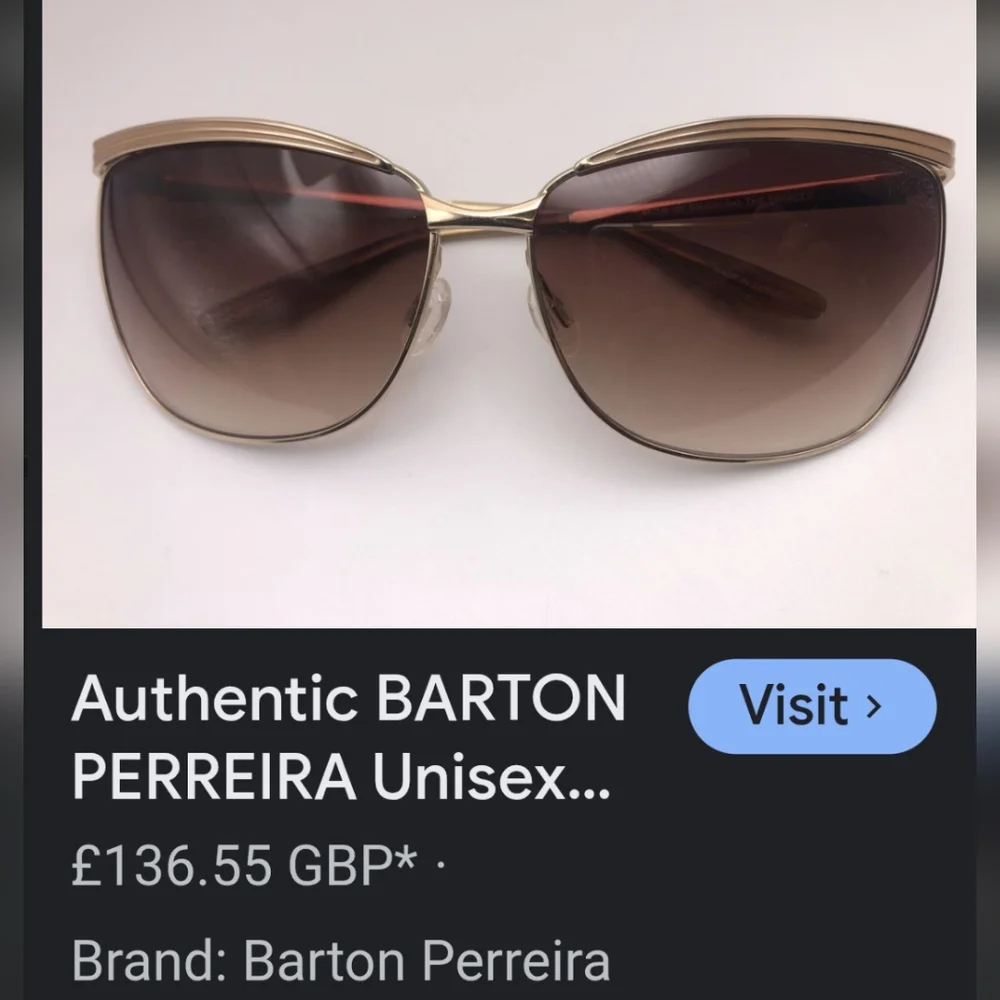 $800 Barton Perreira Authentic The Swinger Designer sunglasses Firm$ Mint COND
